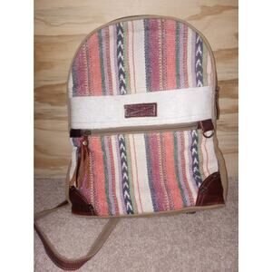 Myra Bag Backpack Large Boho  Leather Straps
